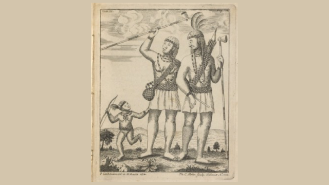Lenape with spears